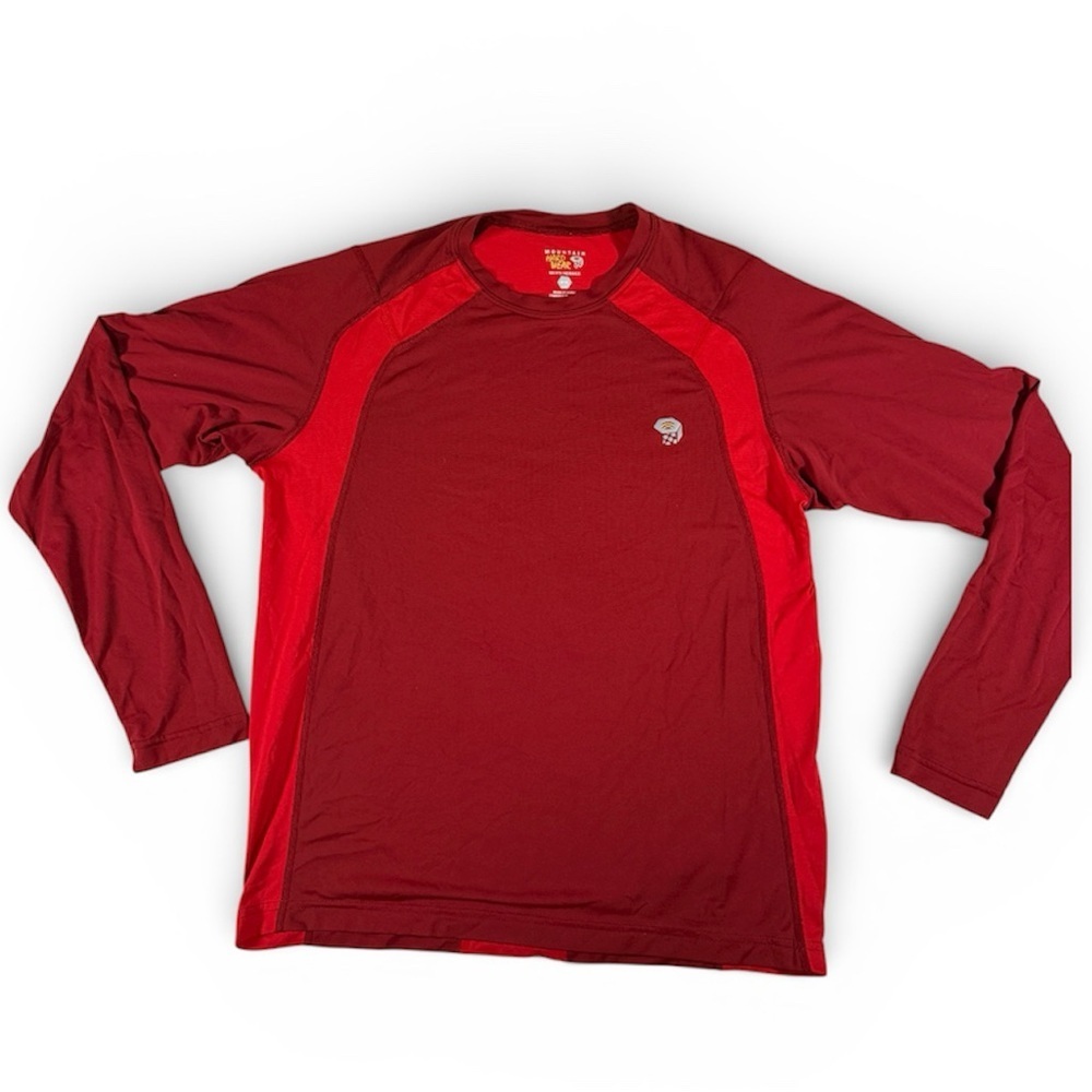 Mountain Hardwear Men's Crimson Long Sleeve Performance Tee - Medium